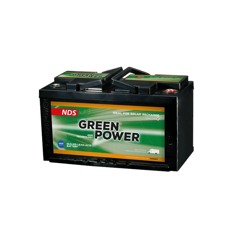 Batteria Green Power NDS 100Ah Bassa AGM 12V Camper Van GP100B