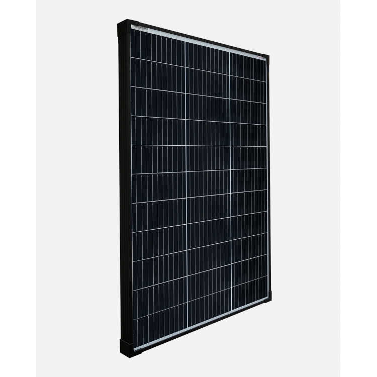 Pannello Solare Fotovoltaico PERC 100W Black Monocristallino Camper Baita