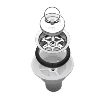 3 - Siphon de vidange droit diamètre 25 mm Camping-car Caravane SMEV Dometic