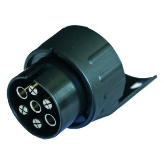 1 - Adattatore Ridotto da Spina 7 Poli a Presa 13 Poli CBE R409-R Caravan Roulotte