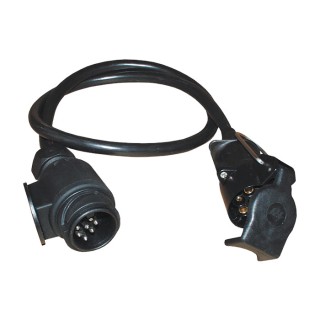 1 - Adaptateur de prise de caravane, prise 13 broches vers 7 broches CBE R411