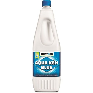 1 - Aqua Kem Blauw 2 Liter Zwart Water Vloeistof Camper 2L Chemisch Toilet