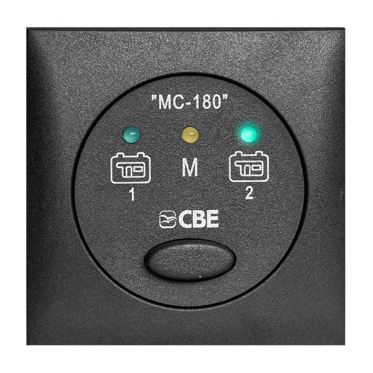 1 - CBE MC180 Bediening voor CBE BDS180 Camper Accuomstelling