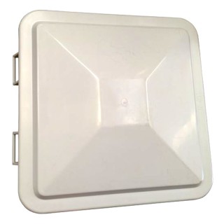 1 - Coperchio di Ricambio per Oblò Camper TF40 con Griglia 40x40 Cupola