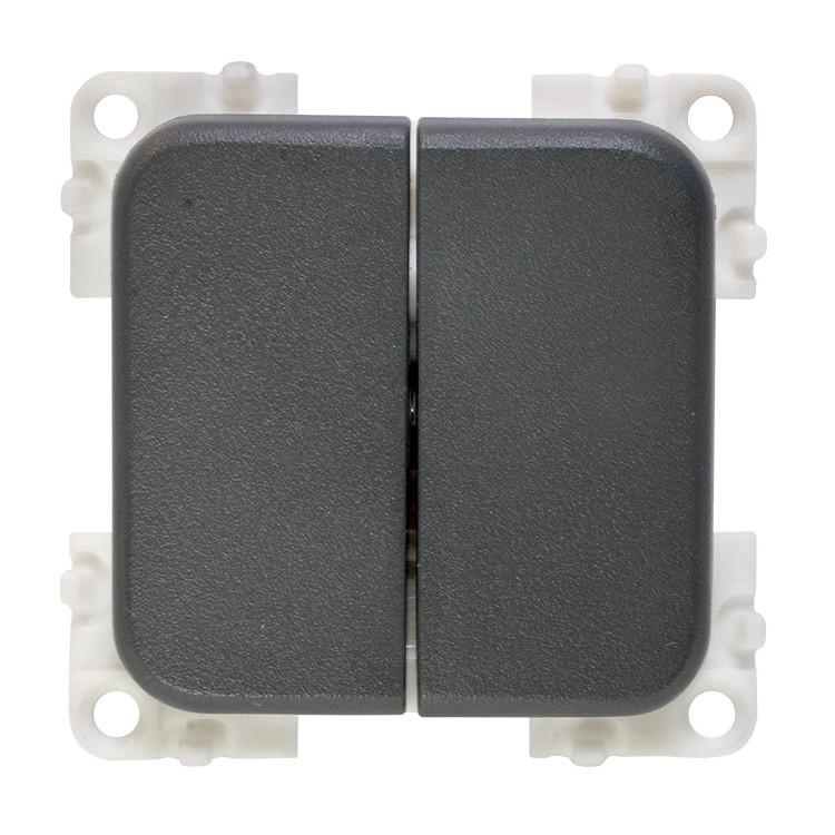1 - Interruptor duplo grande único pólo 12V CBE MC2N Camper Boat