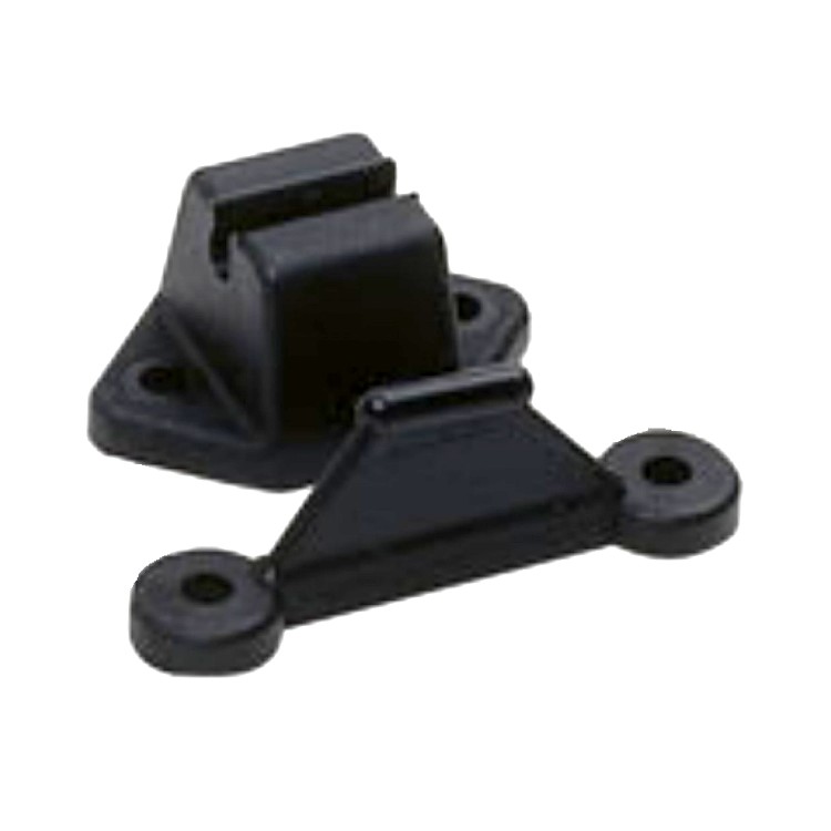 1 - Zwarte camperdeurstopper voor caravancamperdeur en externe opslag