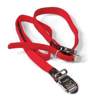 1 - Fiamma Strip Red Universal Strap Wheel Chock Bike Camper Pair