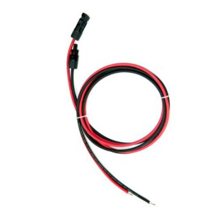 1 - KIT Par de Cabo Solar Vermelho Preto 4mm 5M Compatível com MC4 Fotovoltaico