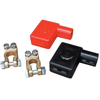 1 - KIT de terminais de bateria + tampas de terminais CBE R331