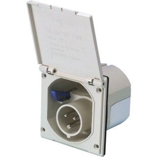 1 - Plugue externo universal CEE 230V integrado para caravana