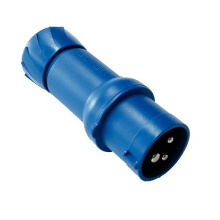 1 - Blauer CEE 220 V CBE R422 Stecker für Wohnmobil, Wohnwagen