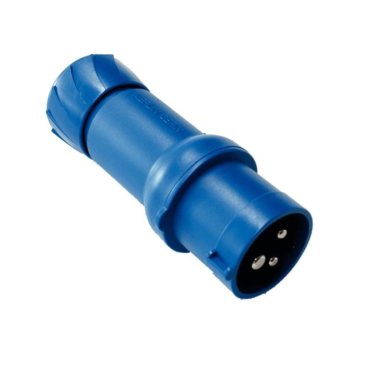 1 - Blauwe CEE 220V CBE R422 stekker voor camper caravan