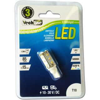 1 - Lâmpada LED T10 12V 24V Camper Truck 4500K