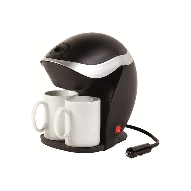 1 - Amerikaans koffiezetapparaat 12V twee kopjes campercabine