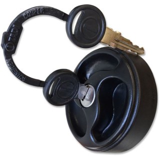 1 - Tapón Tres Radios Negro para Depósito de Agua o Gasolina Camper