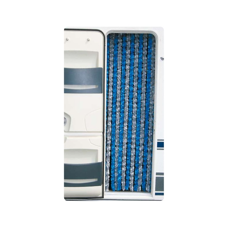 1 - Cortina Chenilla para Puerta Camper 56/200 Gris Azul Arisol Camping Home