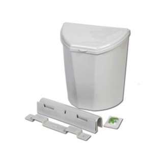 1 - Lixeira com tampa para porta de campista ou armário de camping