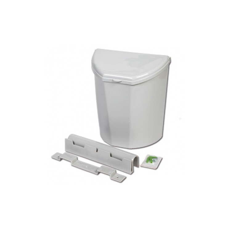 1 - Lixeira com tampa para porta de campista ou armário de camping