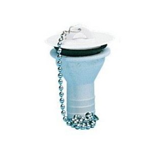 1 - Piletta con Tappo per Lavandino Lavello Lavabo x tubo 25mm Camper