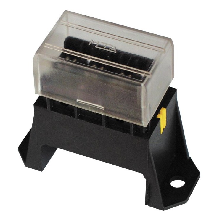 1 - Porte-fusible 4 voies avec couvercle CBE R444 Camper Boat Tuning