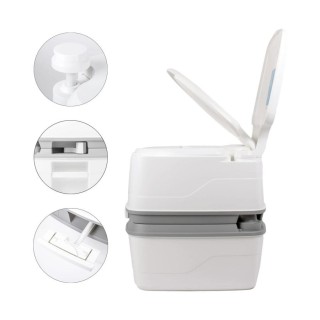 4 - Porta Potti Qube 365 Thetford Inodoro químico portátil para autocaravanas, barcos y acampadas