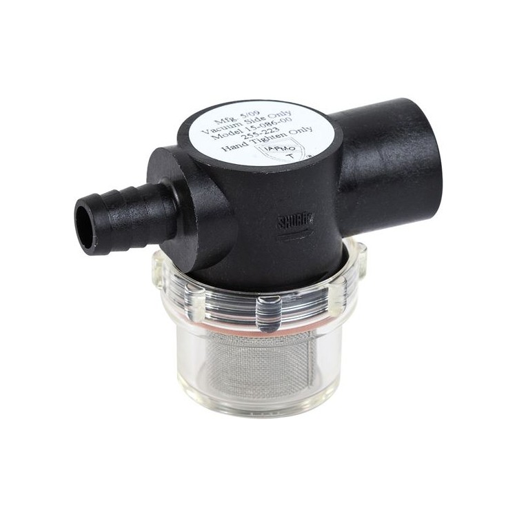 1 - Filter met slangaansluiting voor Shurflo waterpomp voor camper caravan