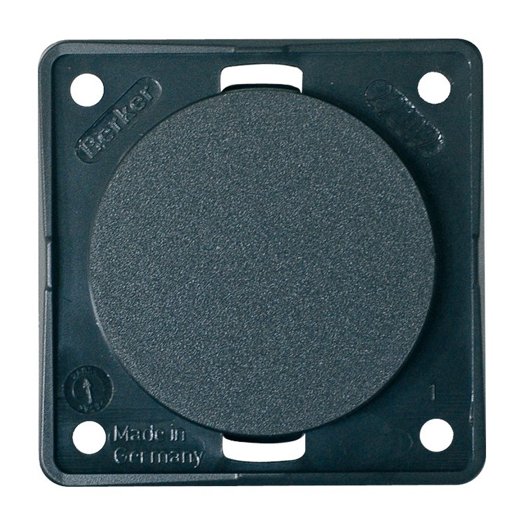 1 - Capuchon de module vide gris Berker BMP pour prises de camping-car