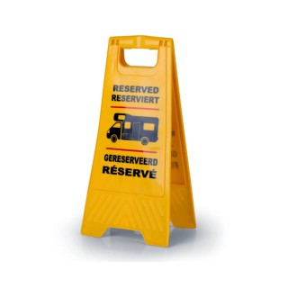 1 - Easel Sign Reserved Camper Place for Stop Camping Gathering
