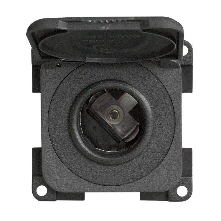 1 - Encendedor de cigarrillos de 12V tipo CBE MP12AC enchufe de montaje empotrado con cubierta para Camper Boat