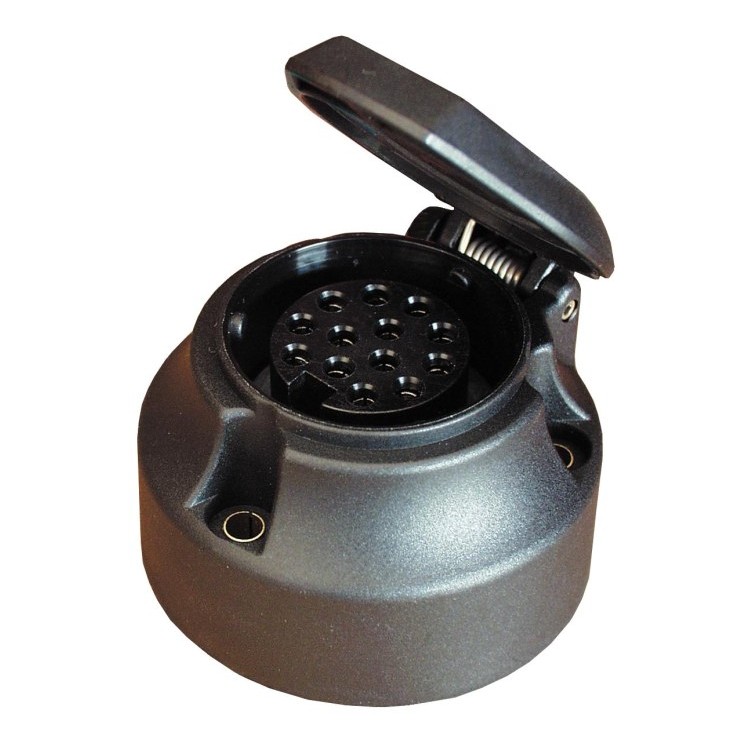 1 - Soquete de reboque de caravana CBE R508 de 13 pinos