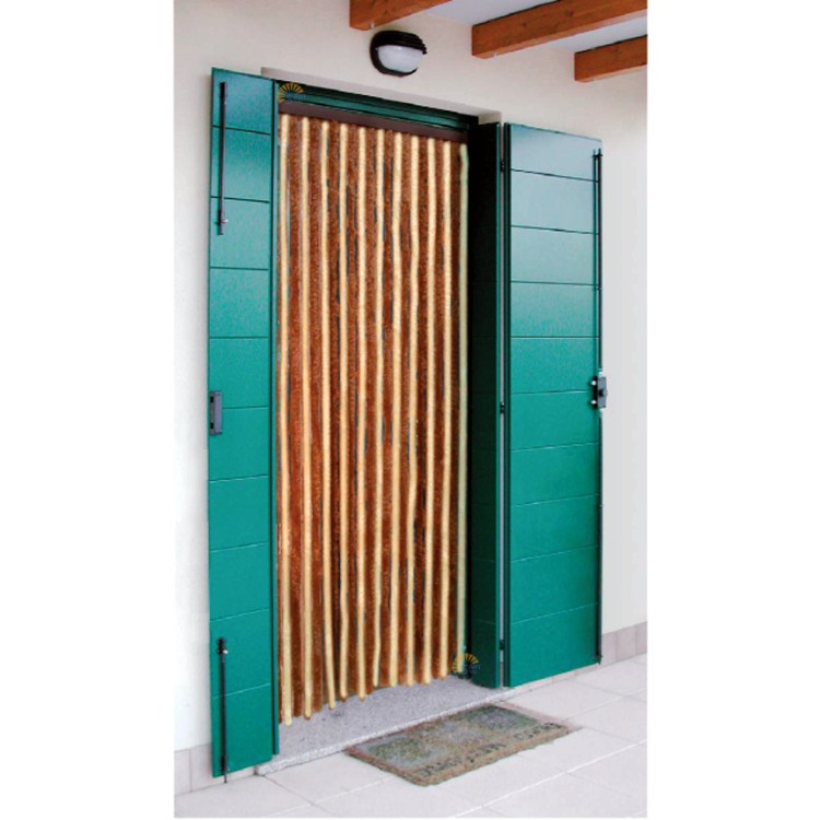 1 - Cortina de chenille para porta de campista 56/200 marrom bege arisol camping home