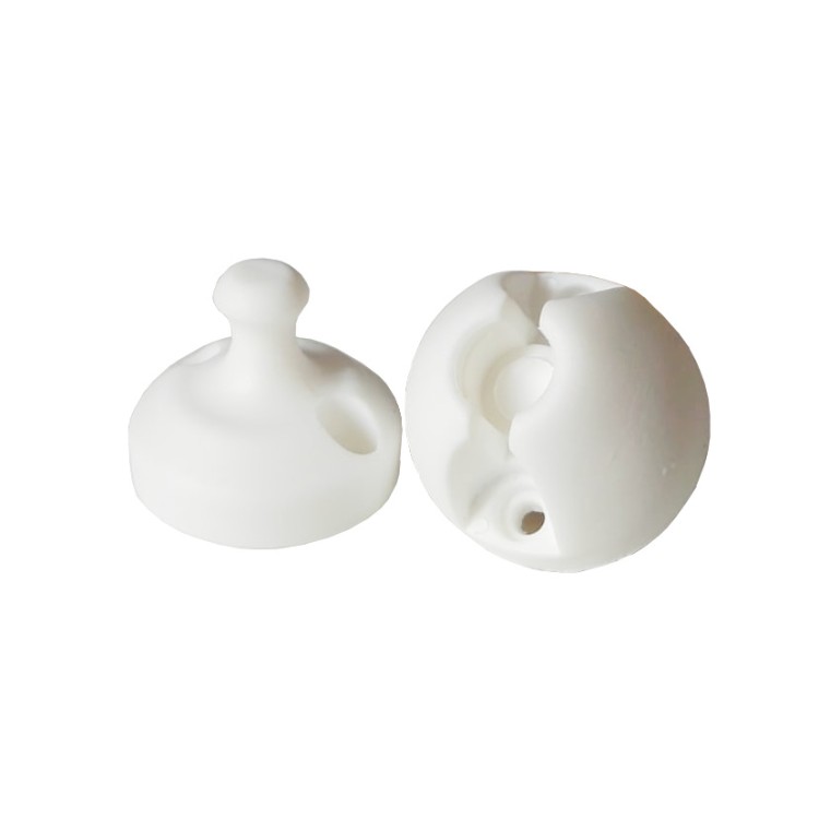 1 - Camper Door Stop Laika White Round for External Door