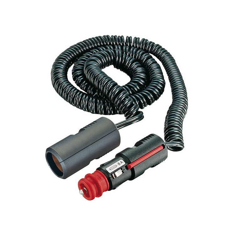 1 - Verlengadapter 12V Flexibele kabel L 0,6-3 meter CBE R417-2F Camper