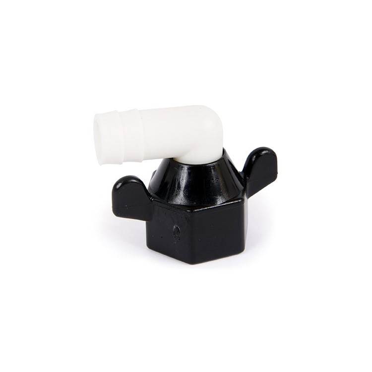 1 - Winkelstück 1/2 Nylon Burr Wasserpumpe Shurflo Camper