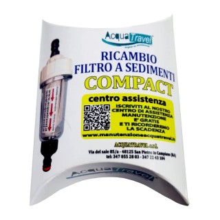 1 - Vervanging voor AcquaTravel compact sedimentfilter voor het vullen van camperwater