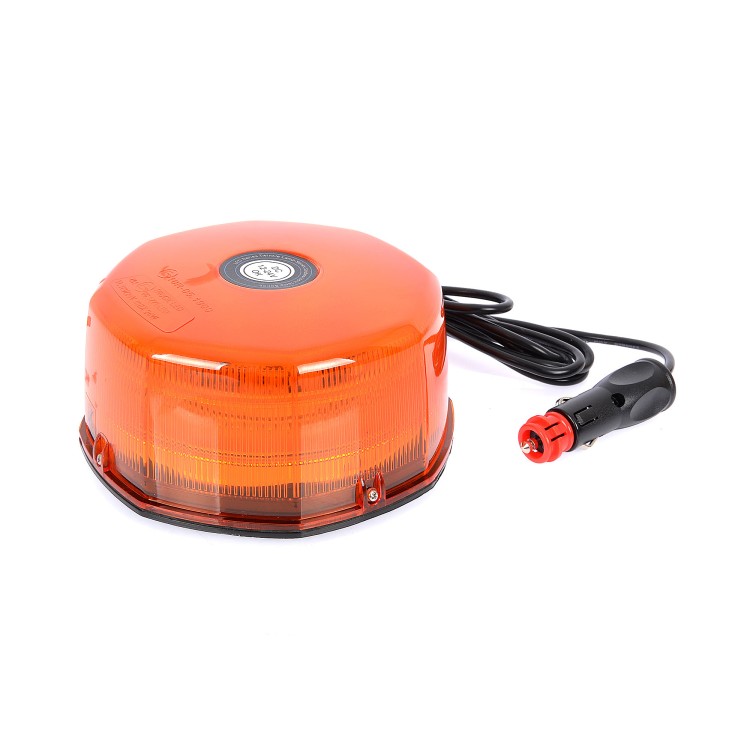 1 - Magnetisches LED-Blinklicht, 12 V, 24 V, 24 W, leistungsstark, zugelassen für Traktor-Gabelstapler
