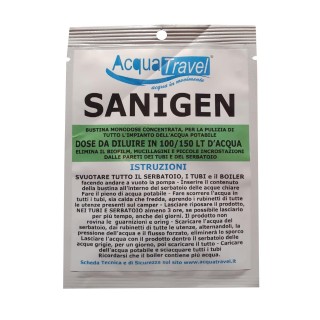 2 - Désinfectant désinfectant pour réservoir de camping-car et de bateau AcquaTravel Sanigen
