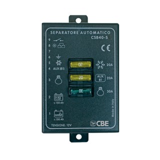 1 - Separador automático de bateria CBE CSB96/P Paralelizador Camper