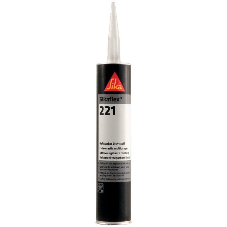 1 - SikaFlex 221 Black Polyurethane Glue Sealant for Campers