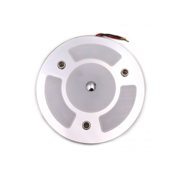 1 - Round LED Ceiling Light 4.7W 4000K Touch Switch for Camper Boat