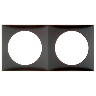 1 - Berker 2 Module Frame BMAC2 Grey for Camper Sockets and Controls