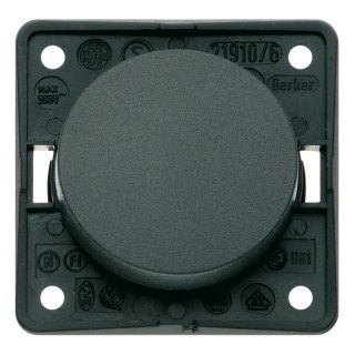 1 - Berker BMCN Grey Single Pole Switch for Camper Boat