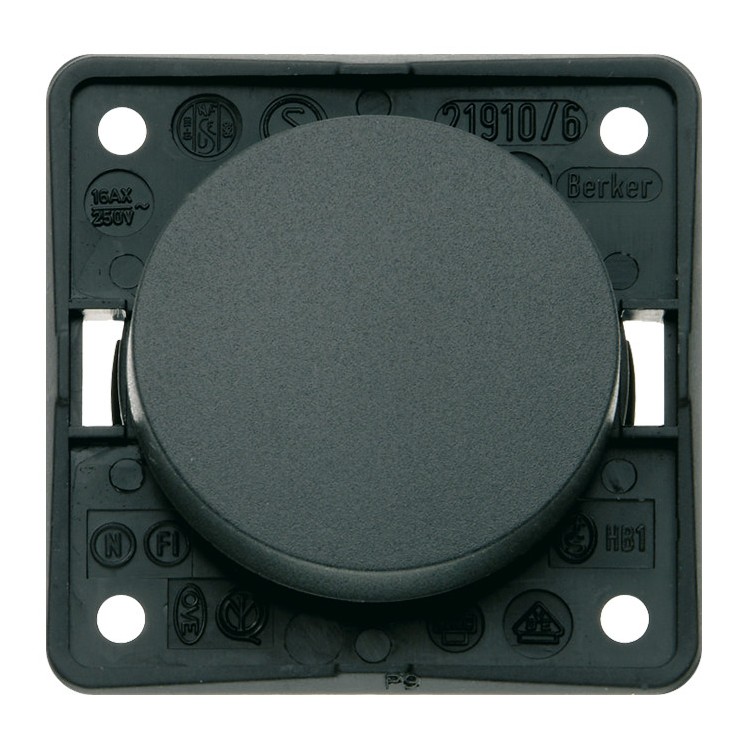 1 - Berker BMCN Interrupteur unipolaire gris pour camping-car et bateau
