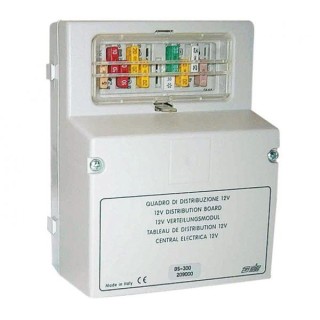 1 - Quadro Distribuzione 12V CBE DS300 per PC-100 / 200 Centralina Camper