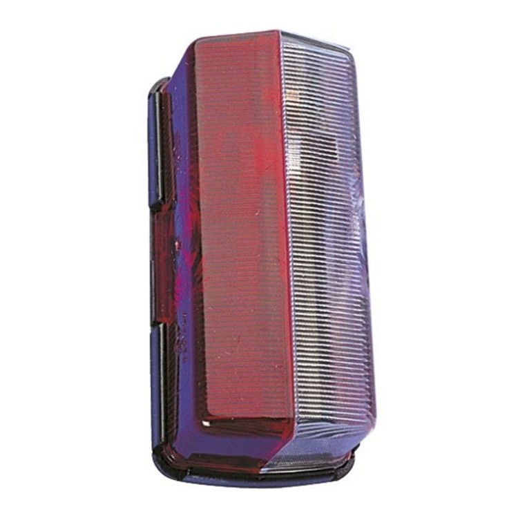 1 - Luce Ingombro Laterale per Camper 9x4 cm Bianco Rosso Caravan Camion Serie 7