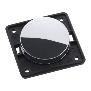 1 - Enkele Chrome Omstelling 12V Berker BMCD ronde Camper