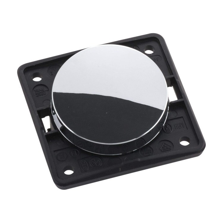 1 - Deviatore Singolo Cromato 12V Berker BMCD tondo Camper