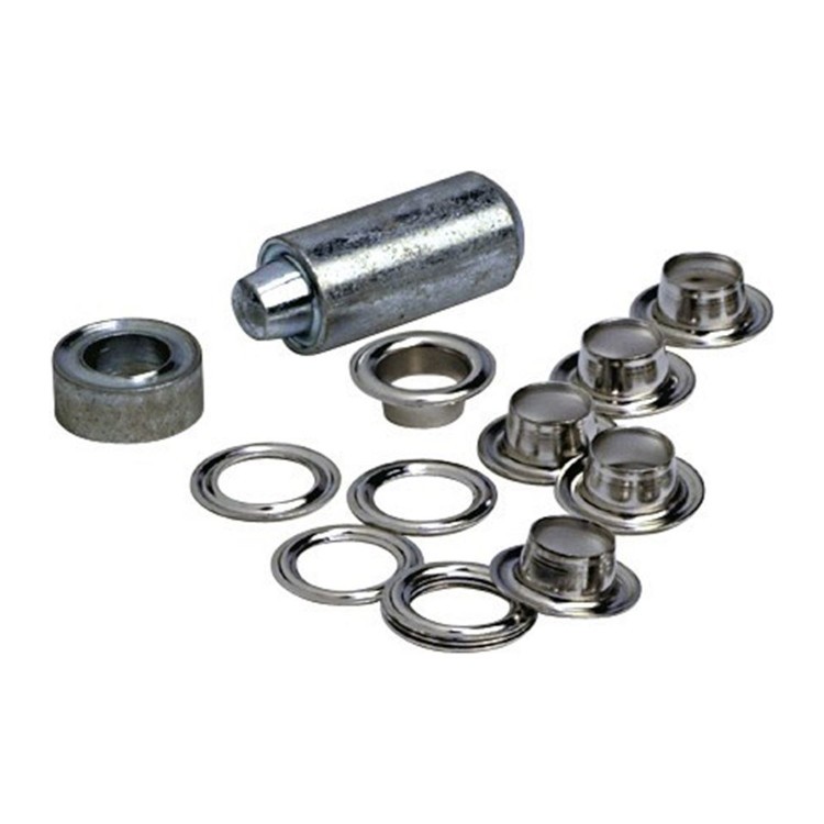 1 - KIT 25 Ilhós para Toldos ou Ventosas Camper com Ferramenta de Inserção