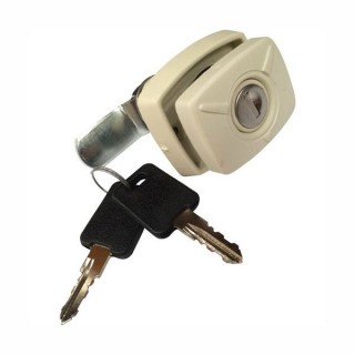 1 - Square Lock Model FAP White for Camper Storage