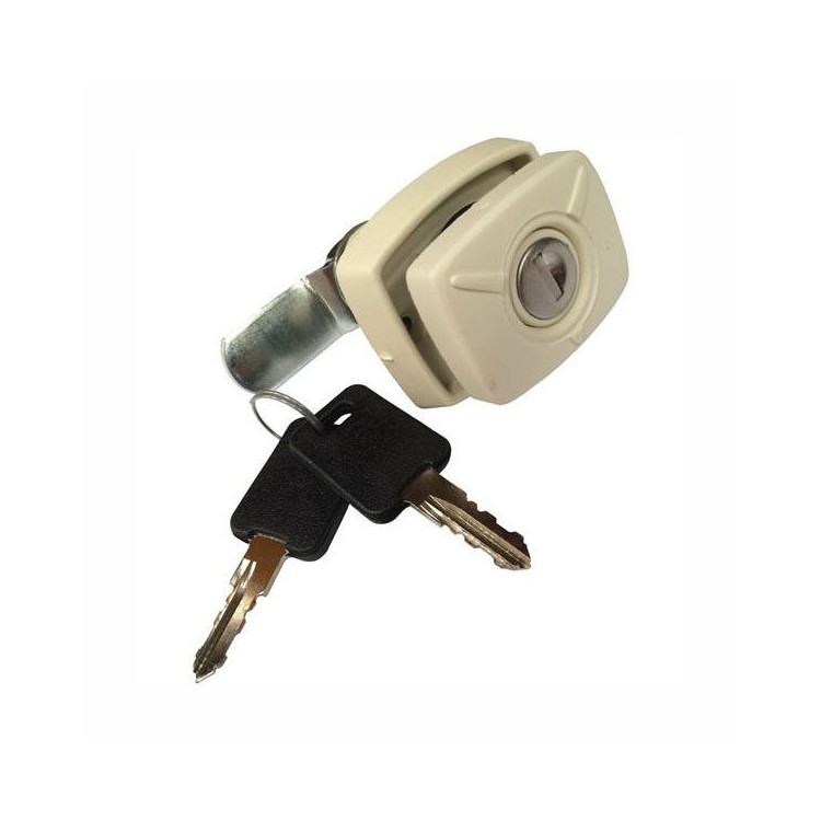 1 - Wit FAP-model vierkant slot voor camperlocker